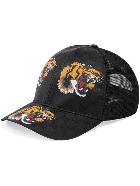 gucci cap tiger print|gucci snake cap.